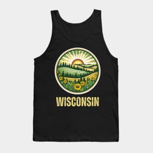 Wisconsin State USA Tank Top